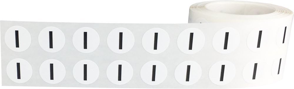 Letter I Inventory Labels .5 Inch Round Circle Dots 1,000 Adhesive Stickers