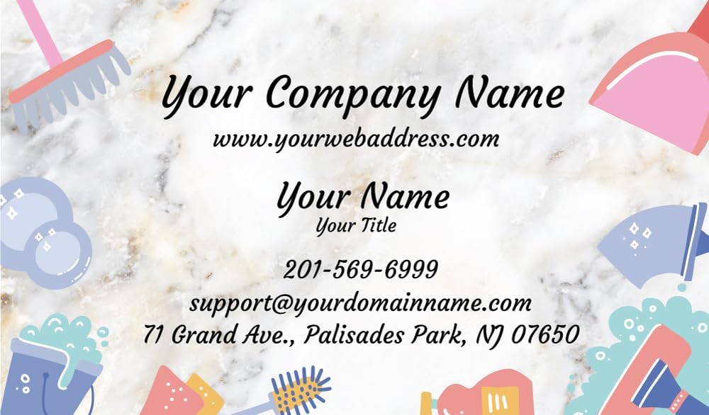 IMPACTONLINEPRINTING, Business Cards 100pcs - Thick Smooth16Pt Paper(350gsm), Cleaning-2