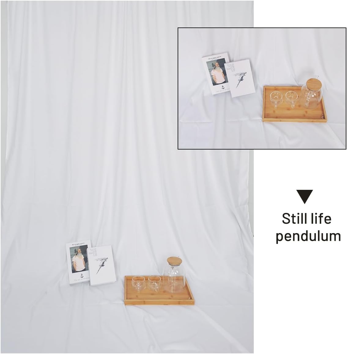 White Backdrop Background 10 X 20 FT Large Photography Backdrop Photo Background Screen for Photography Photo Booth Backdrops for Photoshoot Background Screen Parties Curtain