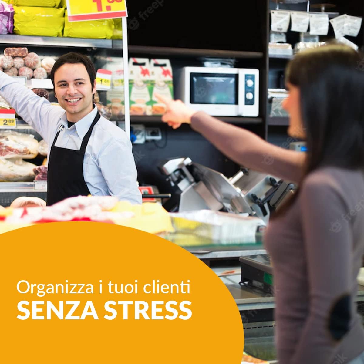 Take A Number System by 2 Digits (Red) - Complete System with Wireless Radiocontrol