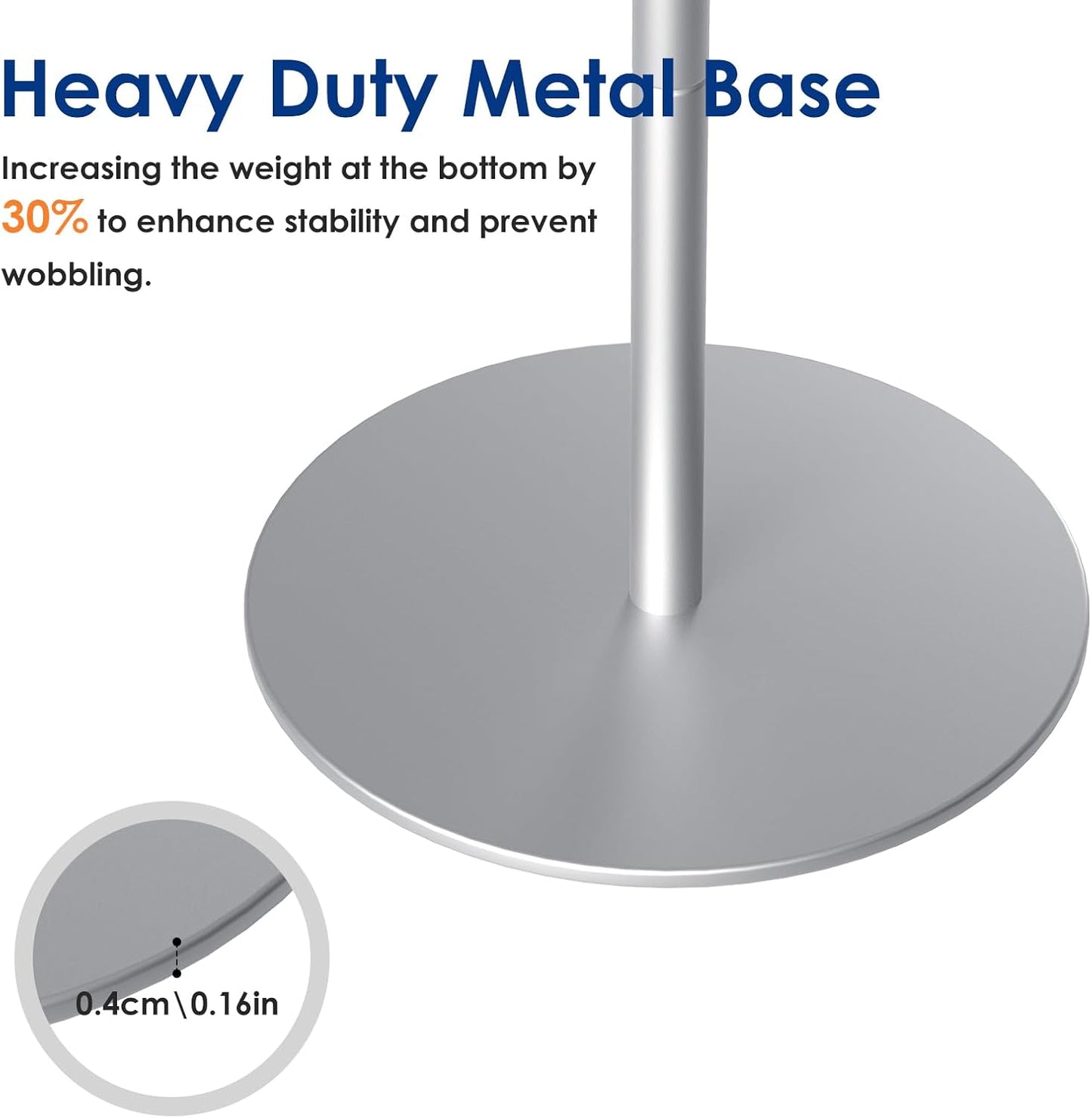 Acrylic Podium Stand,43"H Angle Adjustable Lecterns & Podiums,Portable Rolling Podium with Metal Base,Pulpits Podium for Churches,Classroom,Wedding