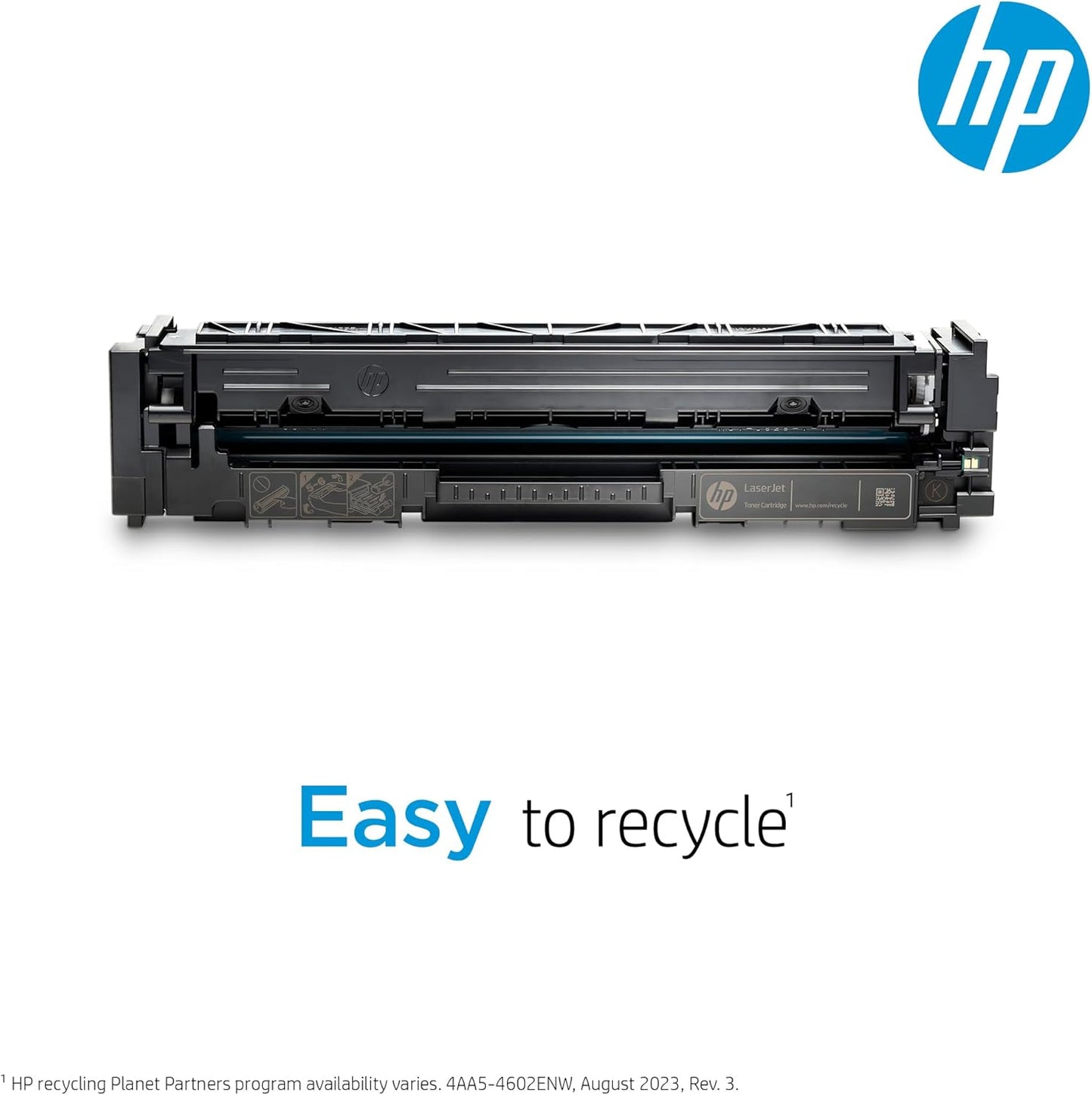 HP 202X Black High-yield Toner Cartridge ,Works with HP Color LaserJet Pro M254, HP Color LaserJet Pro MFP M281 Series CF500X