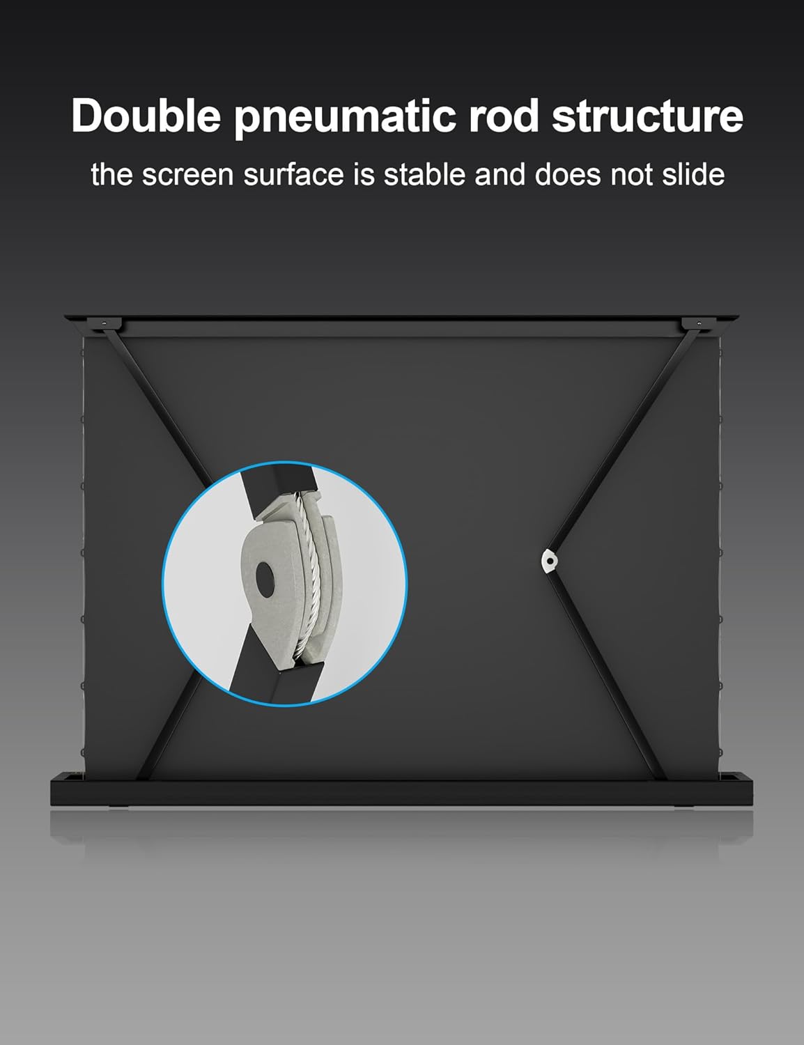 IN&VI 120" Motorized Floor Rising Projector Screen for Ultra Short Throw Projector,Ambient Light Rejecting Motorized Projector Screen 4K Ultra HD Active,CLR Movie Screen for Home Theater