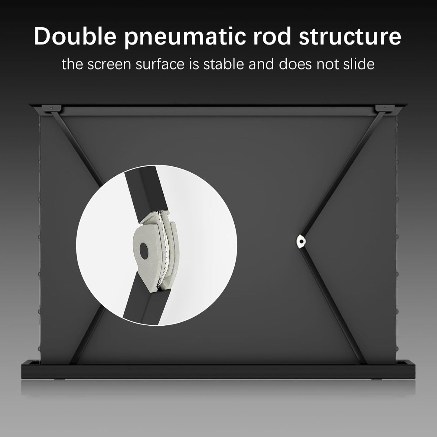 IN&VI Motorized ALR Floor Rising Projector Screen for Long/Standerd Throw Projector,Movie Screen for Home Theater,Motorized Projector Screen 4K/8K Ultra HD Active 3D (120 Inch/16:9)