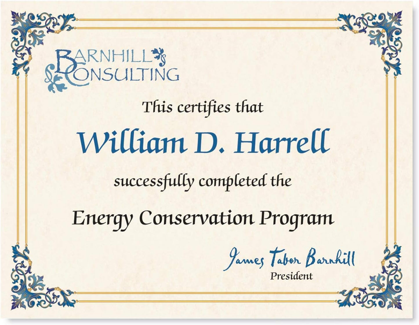 PaperDirect Renaissance Certificate Paper, Blue & Gold Border, 8.5 x 11, 100 Count