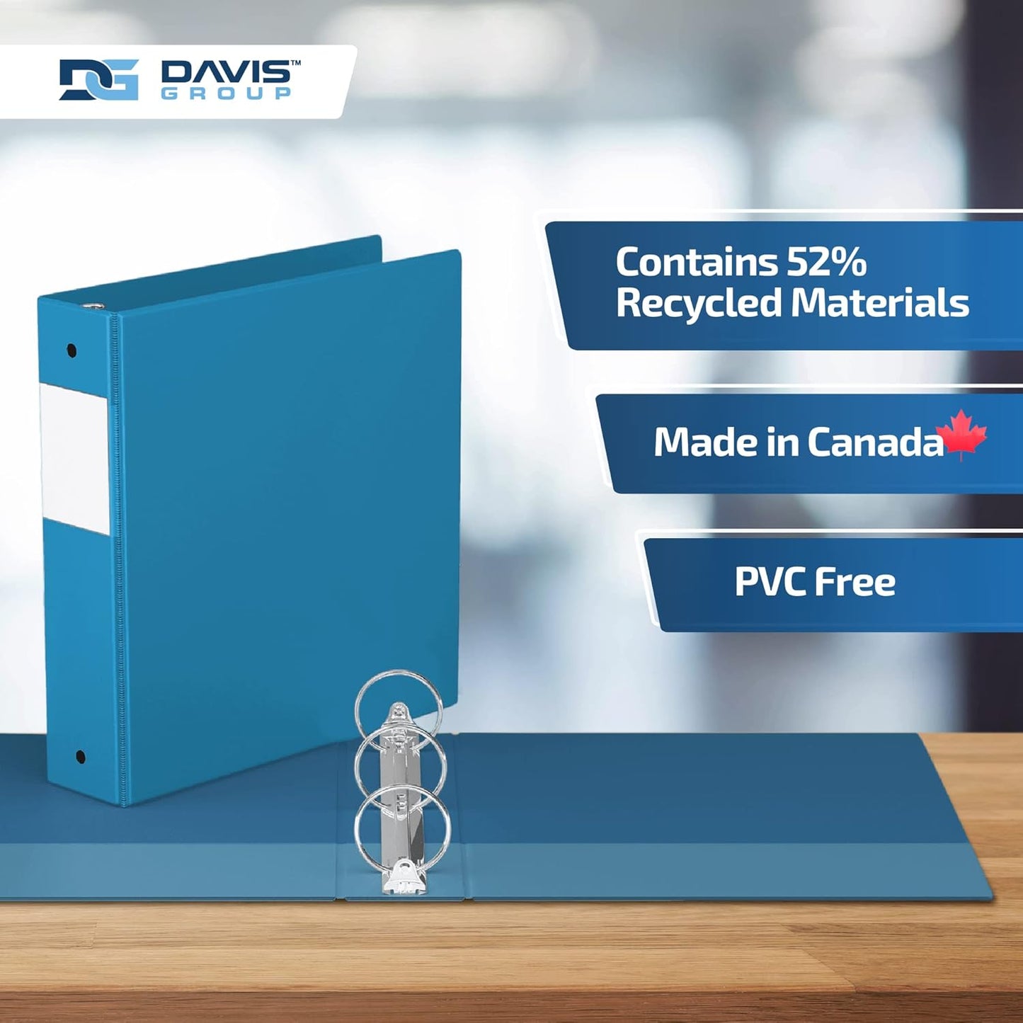 Premium Economy 6-Pack 3-Ring Binders for School or Office, Round-Ring Binders, 2 Inch, Turquoise