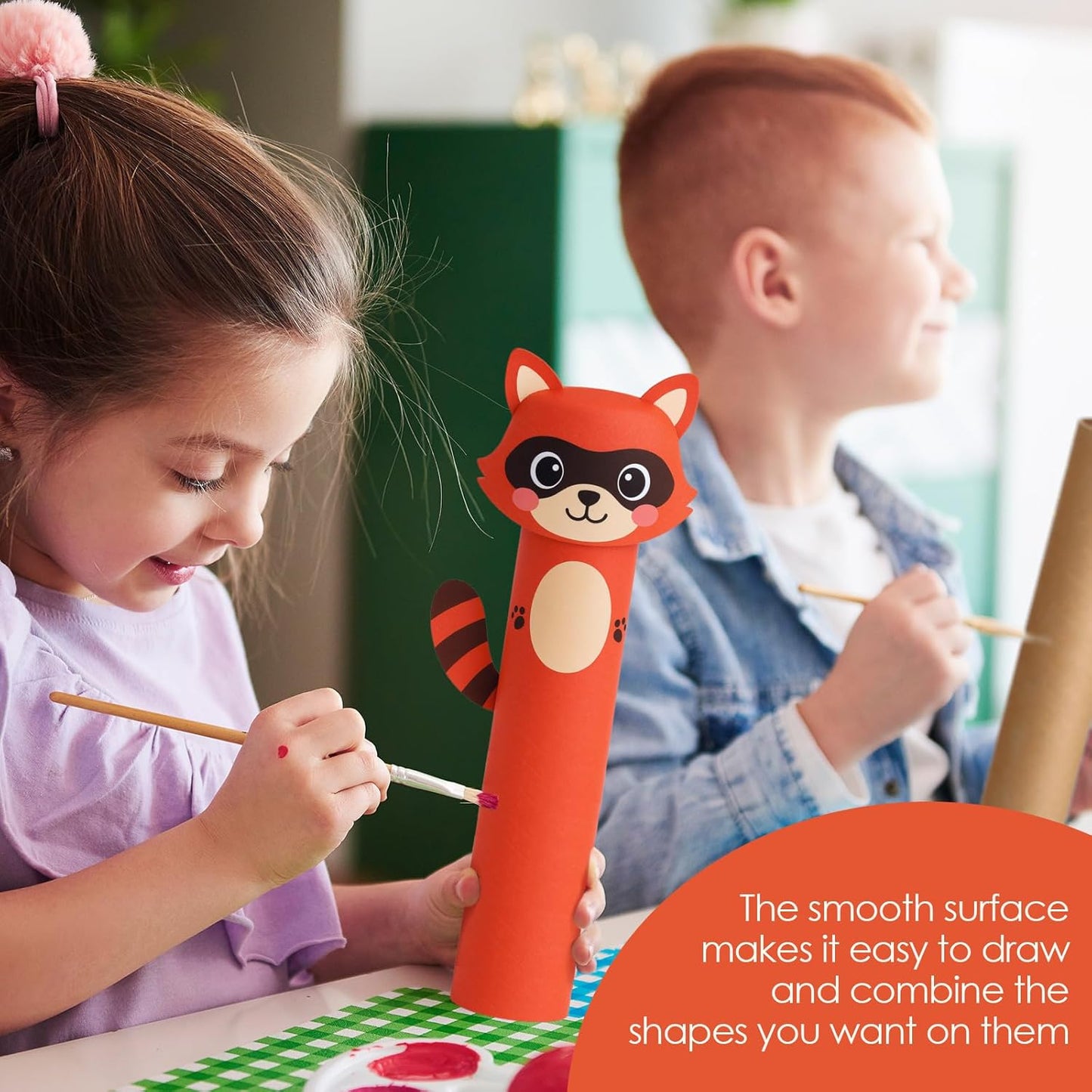 MotiMind 60 Pcs Cardboard Tubes for Craft 2 Size Empty Paper Towel Rolls Cardboard Toilet Paper Tubes Bulk for Classroom DIY Projects(Autumn,1.4 x 10 Inch, 1.6 x 10 Inch)