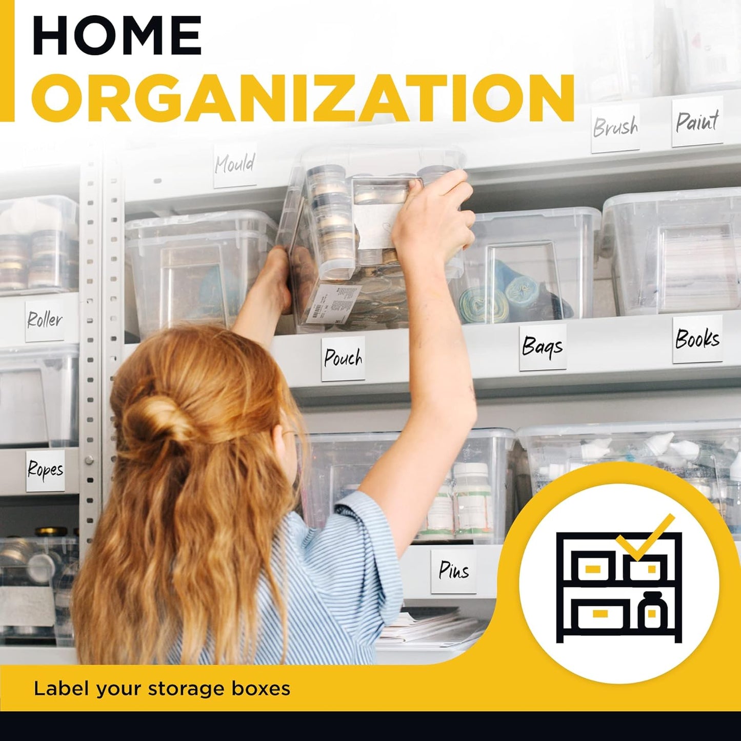 Dry Erase Magnetic Labels - Reusable Sticky Notes - Magnetic Notepads for Refrigerator - Dry Erase Magnetic Sheets - Blank Magnet Stickers to Write On - Magnets for Whiteboard Classroom Fridge