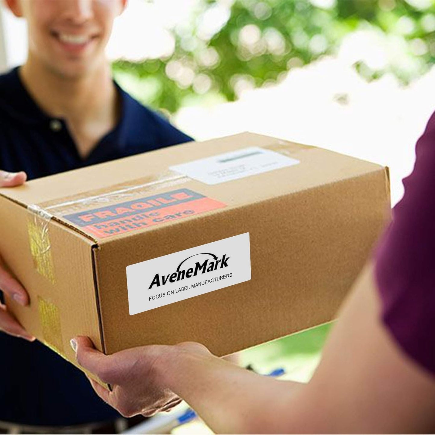 AveneMark 12 Rolls 3” X 2” Direct Thermal Labels for Barcodes, Address Labels Perforated & Compatible with Rollo & Zebra Desktop Label Printers (700/Roll)