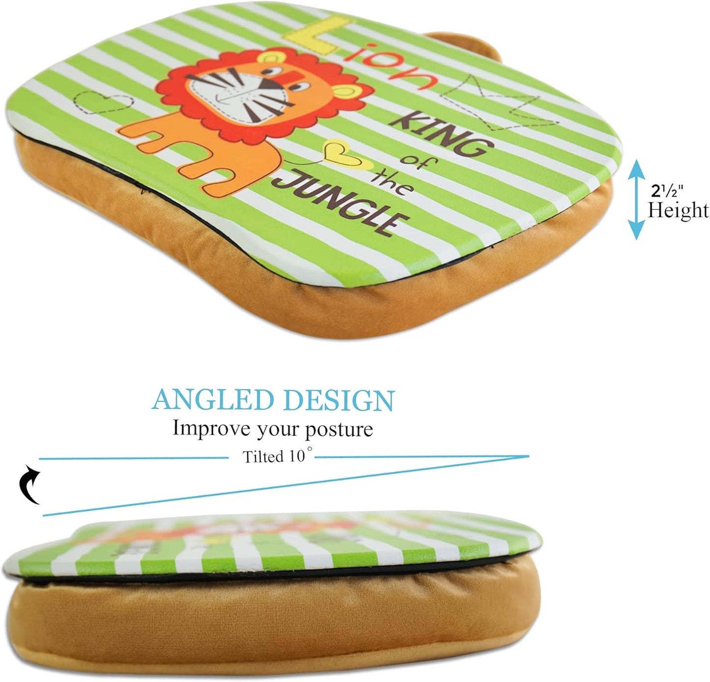 Pets Lap Desk - Lapdesk Fits up to 11.6 Inch laptops - Drawing Table and Craft Desk (1-Lion)