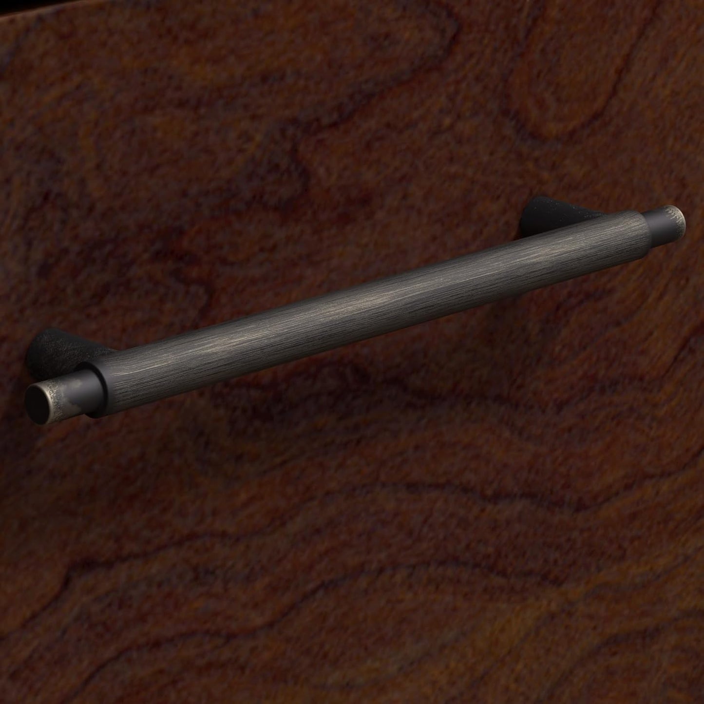 Bush Furniture Key West Rolling Cart for Home Office, 2 Drawer File Cabinet on Wheels, 15.51"W x 15.75"D x 22.28"H, Bing Cherry