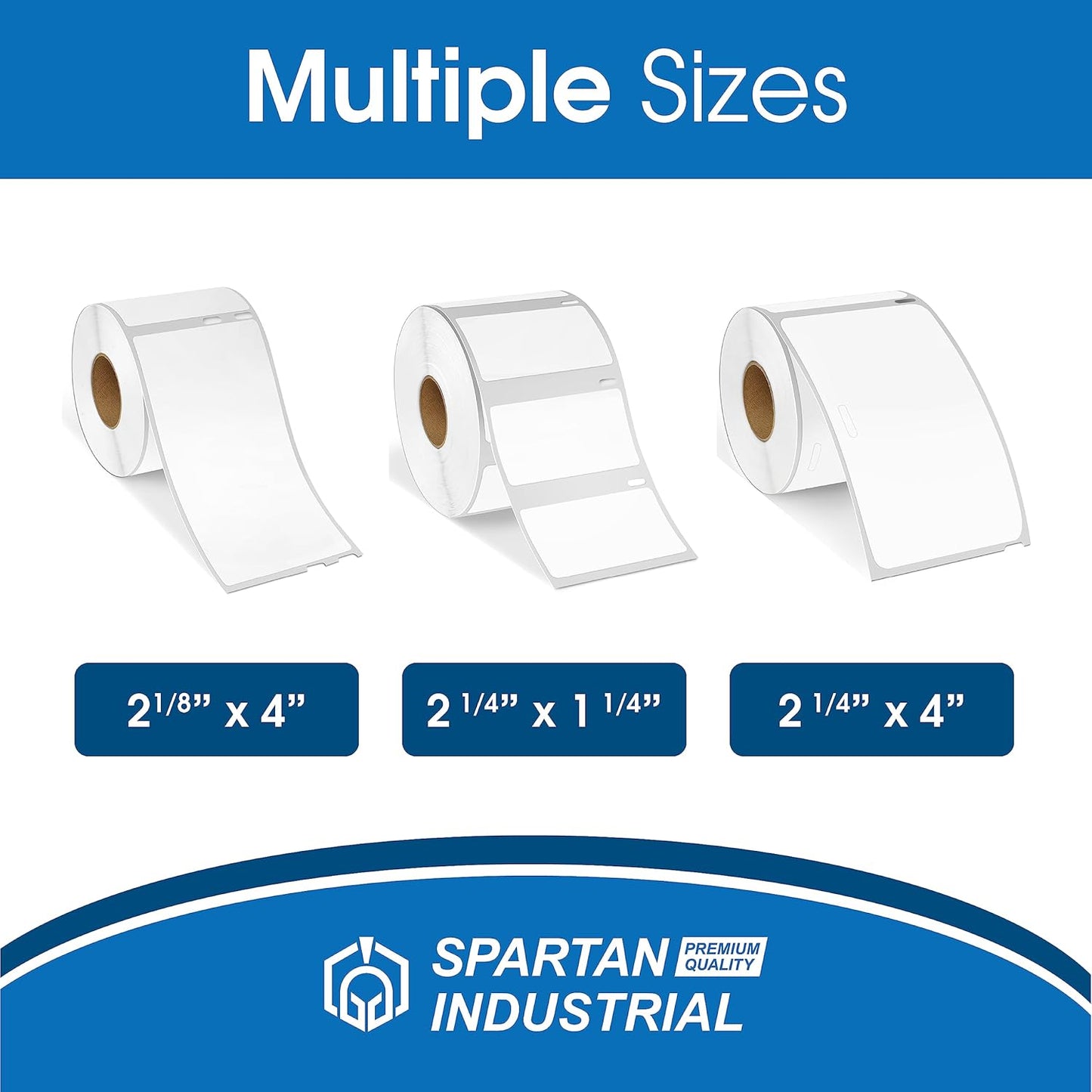 Spartan Industrial - Compatible Labels Replacement for DYMO 30323-2-1/8" X 4" Postage Shipping Labels (10 Pack)