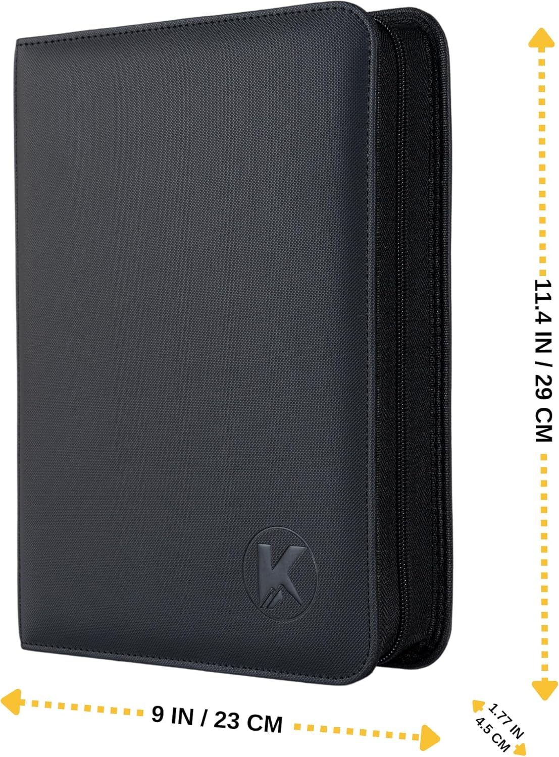 Toploader Binder, Holds 128+ Toploaders, 4 Pocket Top Loader Card Storage Case, Double-Sided Pockets for trading card in 3 x 4'' Toploaders