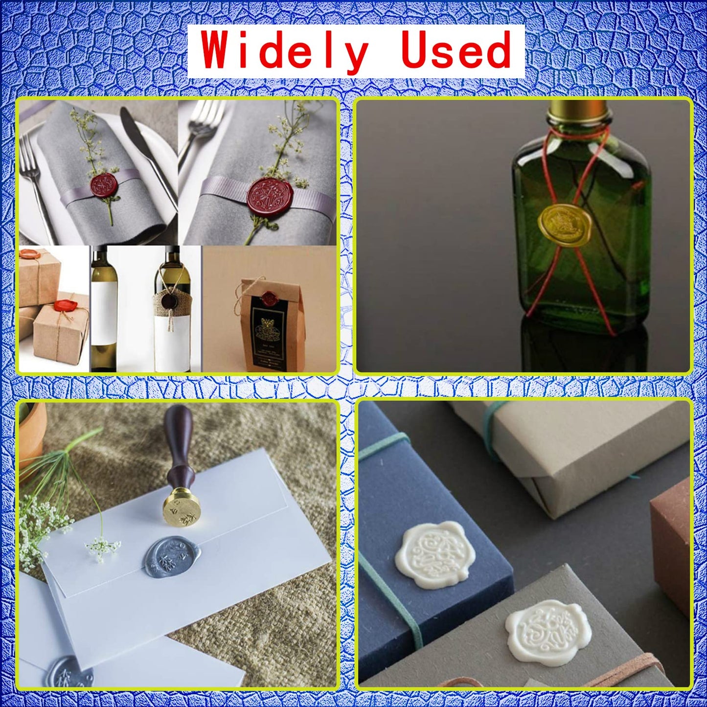 Wax Seal Stamp With Removable Brass Head Wooden Handle - Flamingo Design for Envelope Sealing
