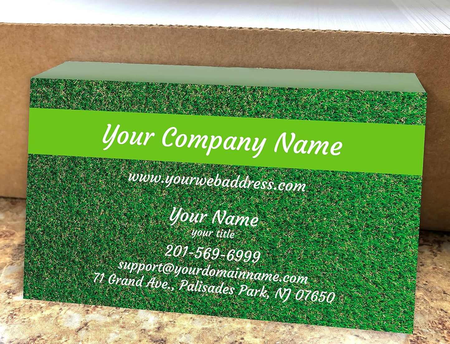 IMPACTONLINEPRINTING, Business Cards 100pcs - Thick Smooth16Pt Paper(350gsm), Landscape-2