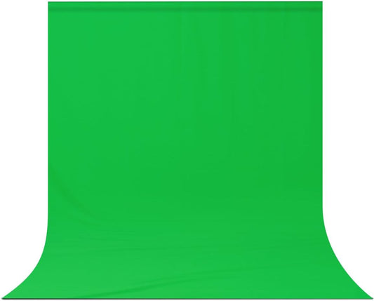 Green Screen Backdrop Background,10 X 13 FT Large Photography Backdrop Photo Background Screen for Streaming Zoom Photo Muslin Green Curtain Video Recording Greenscreen Picture Photoshoot