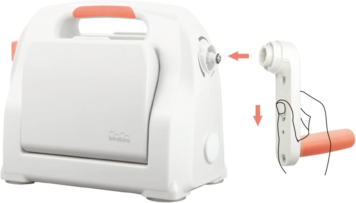 Bira 6 inch Adjustable Die Cutting & Embossing Machine STARTER KIT, 15 pc. Feeding Slot 6-1/4" for 6" Paper and Other Materials (Starter Kit)