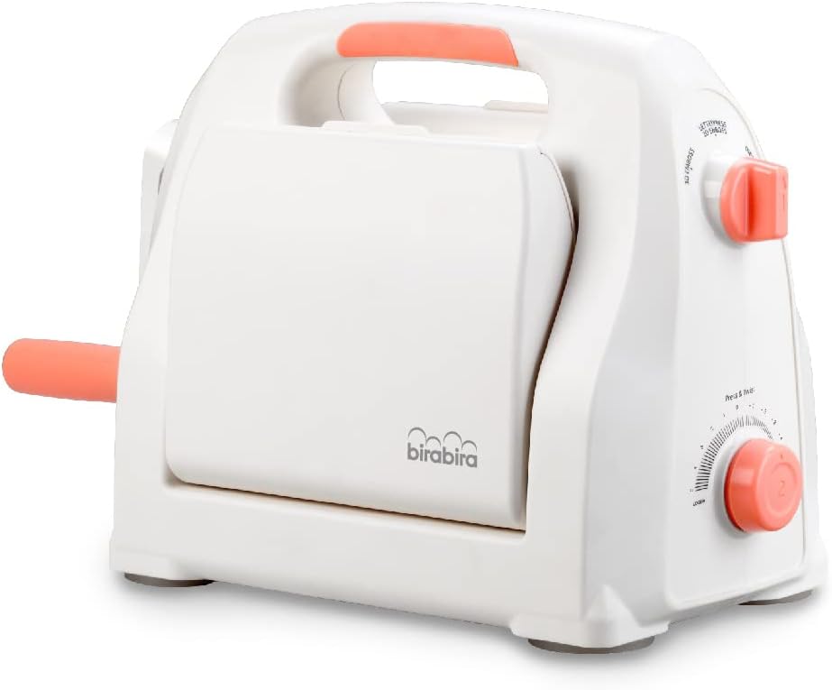 Bira 6 inch Adjustable Die Cutting & Embossing Machine STARTER KIT, 15 pc. Feeding Slot 6-1/4" for 6" Paper and Other Materials (Starter Kit)