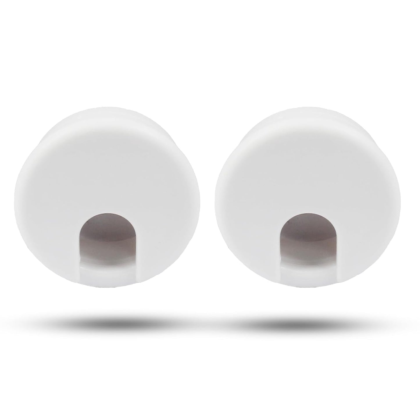 2pcs 1-3/4 Inch Desk Grommet, Plastic Desk Hole Cover, White Cable Hole Cover, Desk Hole Grommet for Wire Cord Organizing Office Computer Desk