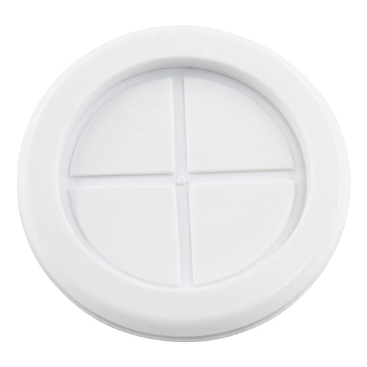 4 Pack Rubber Grommets 2" Inside Diameter 2-3/8" Drill Hole, Firewall Plug Grommet Rubber Grommets Wire Protection, Double Sided Round (White)