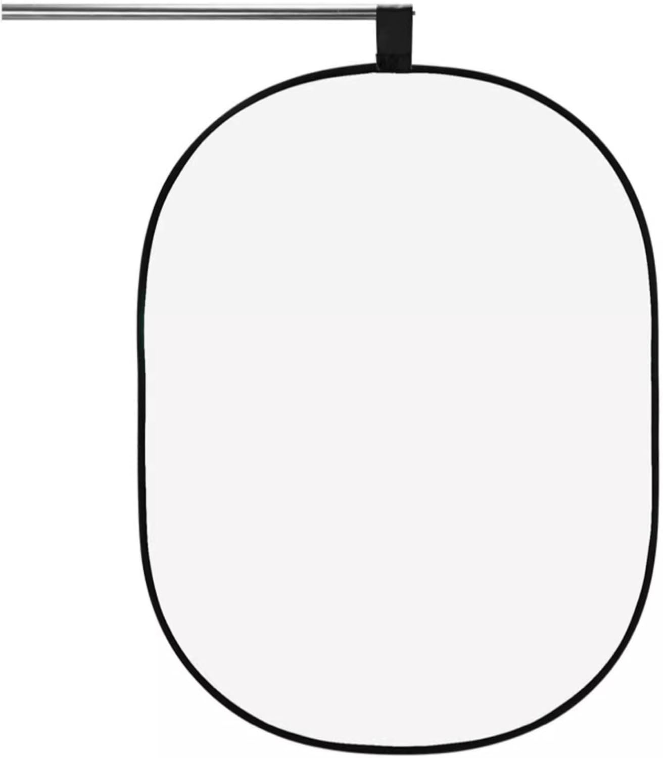 3.3x5ft/1x1.5m Chromakey Backdrop, 2-in-1 Black Screen and White Screen, Collapsible Reversible Pop Up Background for Photography Studio, Live Streaming, Video Shooting (Black/White)