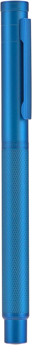 Hongdian 1851 Sky Blue Forest Fountain Pen Blade Nib Classic Design Calligraphy Pen with Converter and Metal Pen Case Set