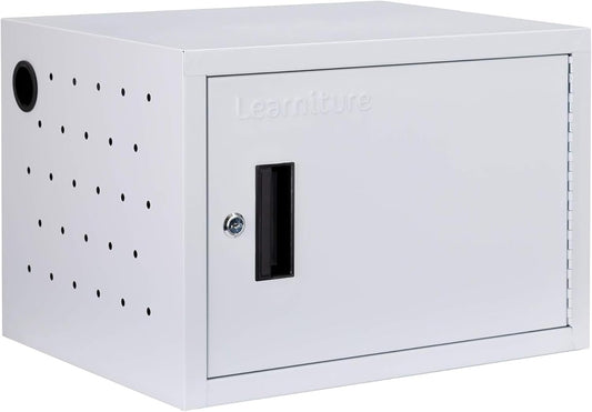 Learniture Structure Series 12-Device Charging Station for Laptops and Tablets, Wall-Mount Lockable Charging Cabinet for 12 Tablets/Chromebooks, Gray