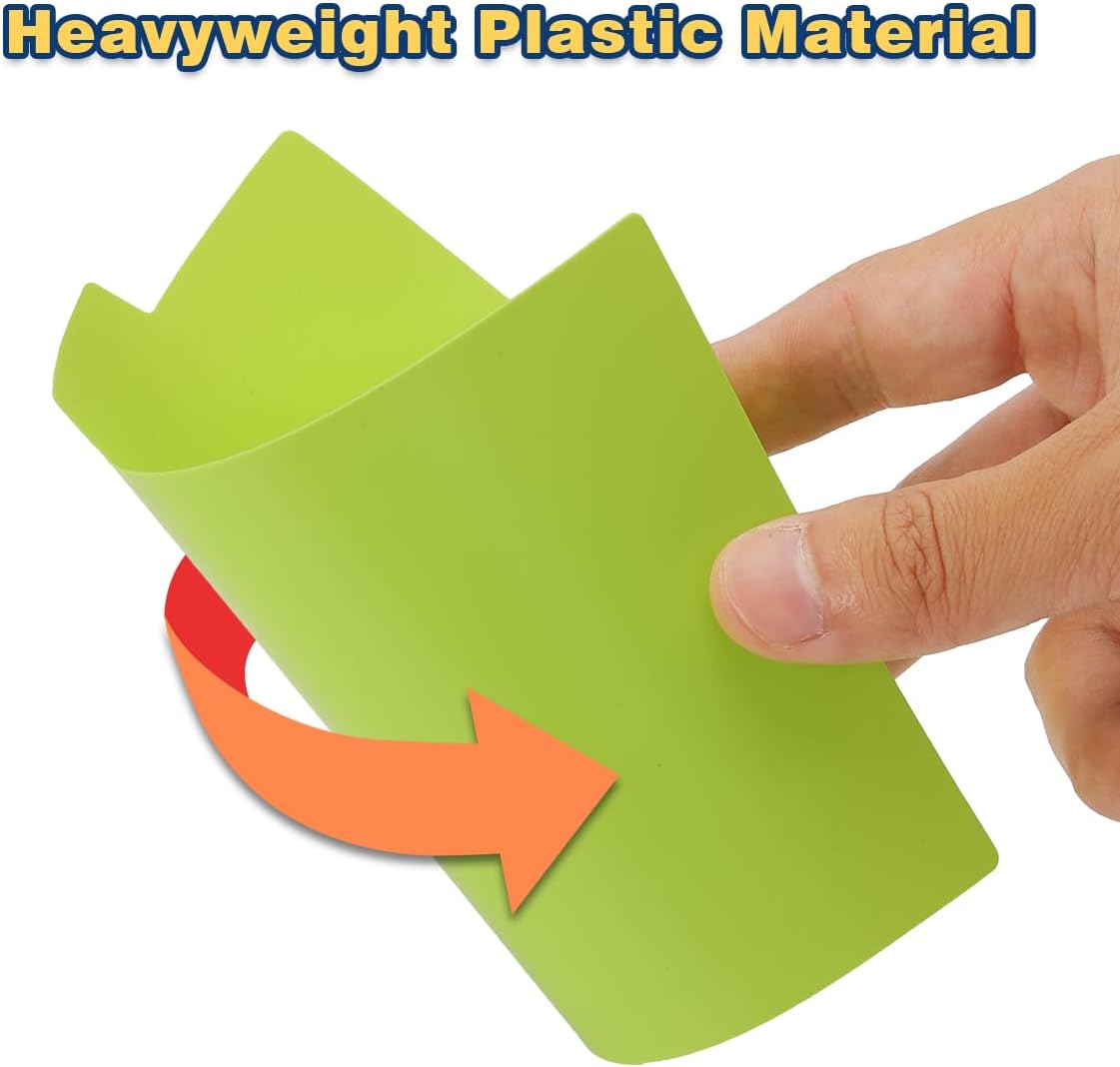 Chell 4x6 Plastic Index Card Dividers, Heavyweight Poly Index Card Guides A-Z for Flash Cards and Recipe Cards, with Alphabetical/Blank Stickers, Pack of 25