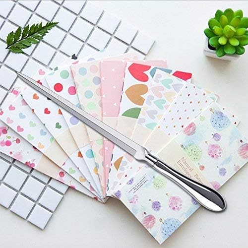2 Pack Letter Opener, Envelope Open Slitter Metal Letter Opening Knife Silvery Hand Envelope Slitter for Home Office Supplies (9 Inch)