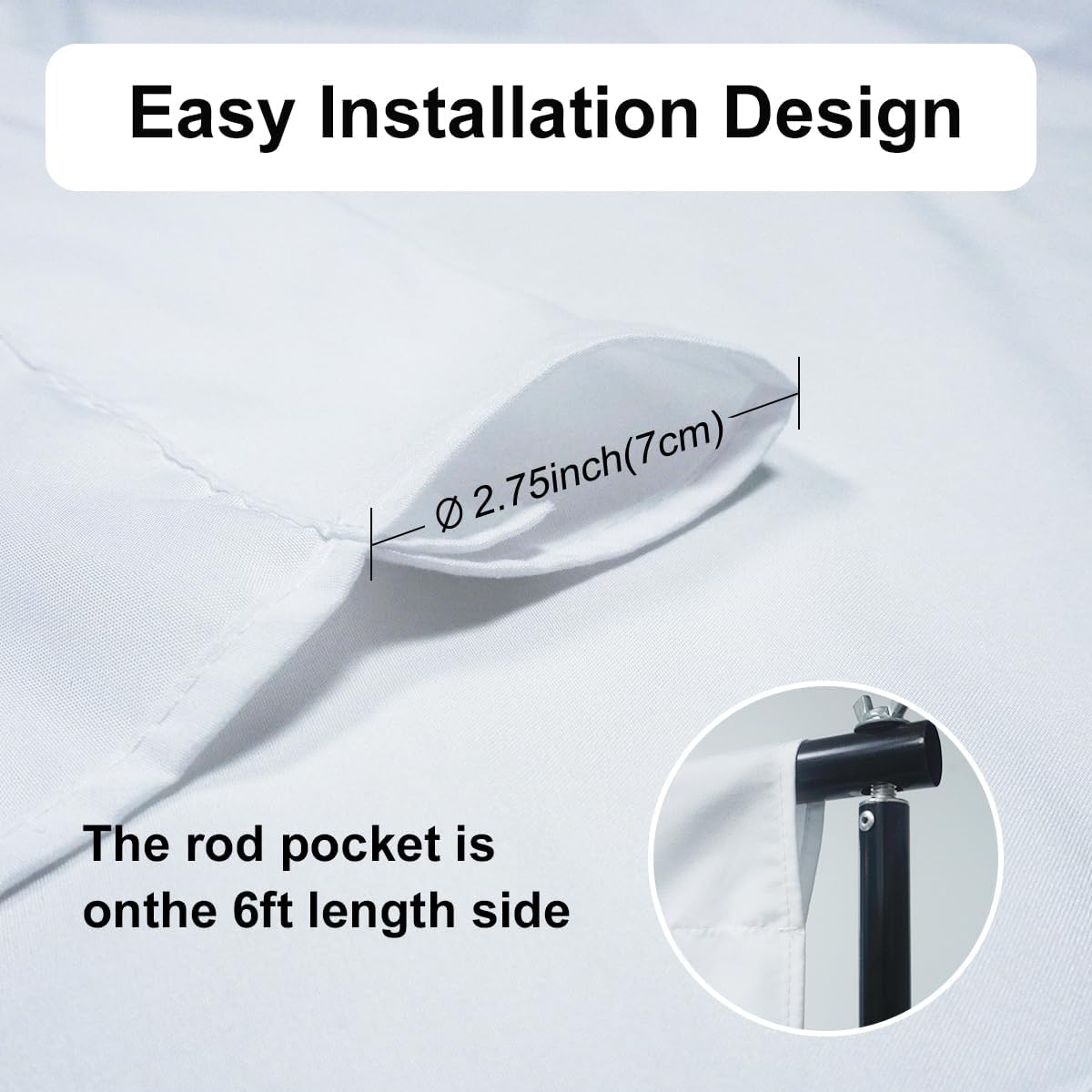 White Backdrop Background 10 X 10 FT Large Photography Backdrop Photo Photoshoot Background Screen for Photography Photo Booth Backdrops Parties Curtain