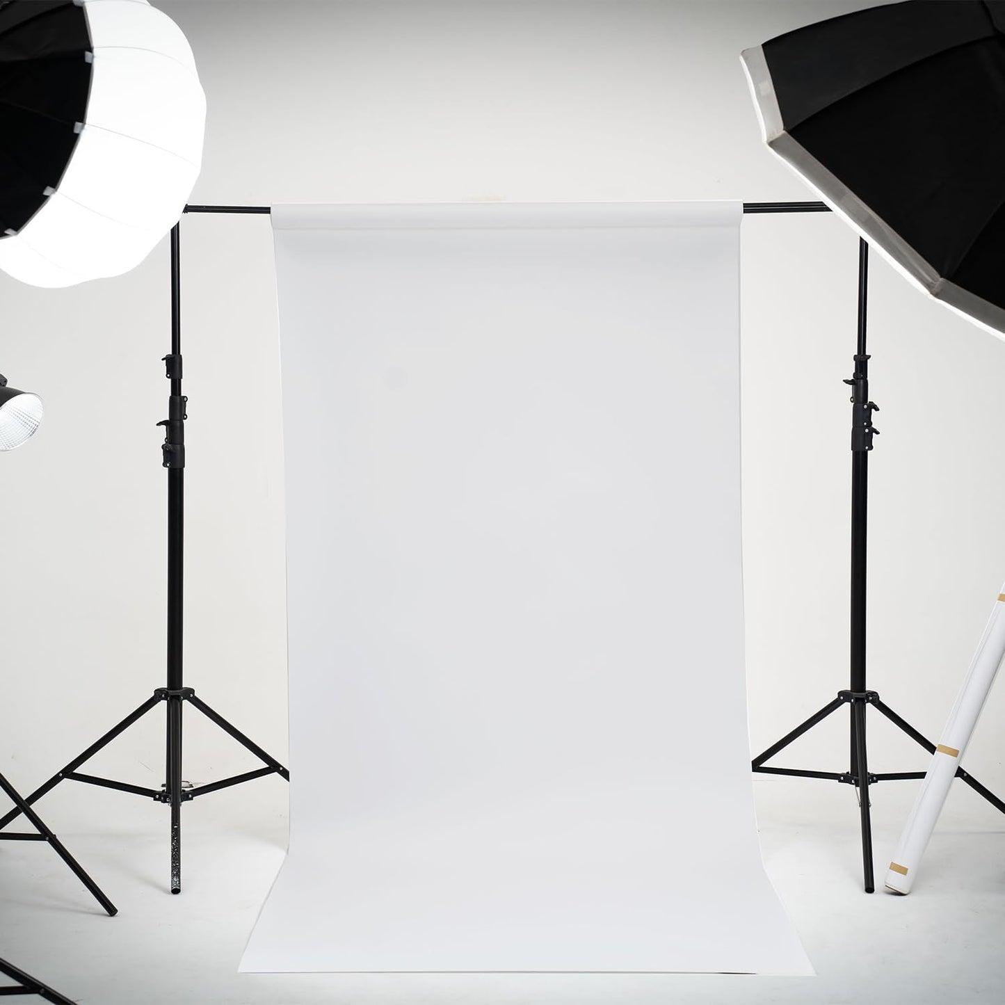 Kate Seamless Paper Backdrop White Paper Backdrop for Photoshoot (86''x32.8' Arctic White)