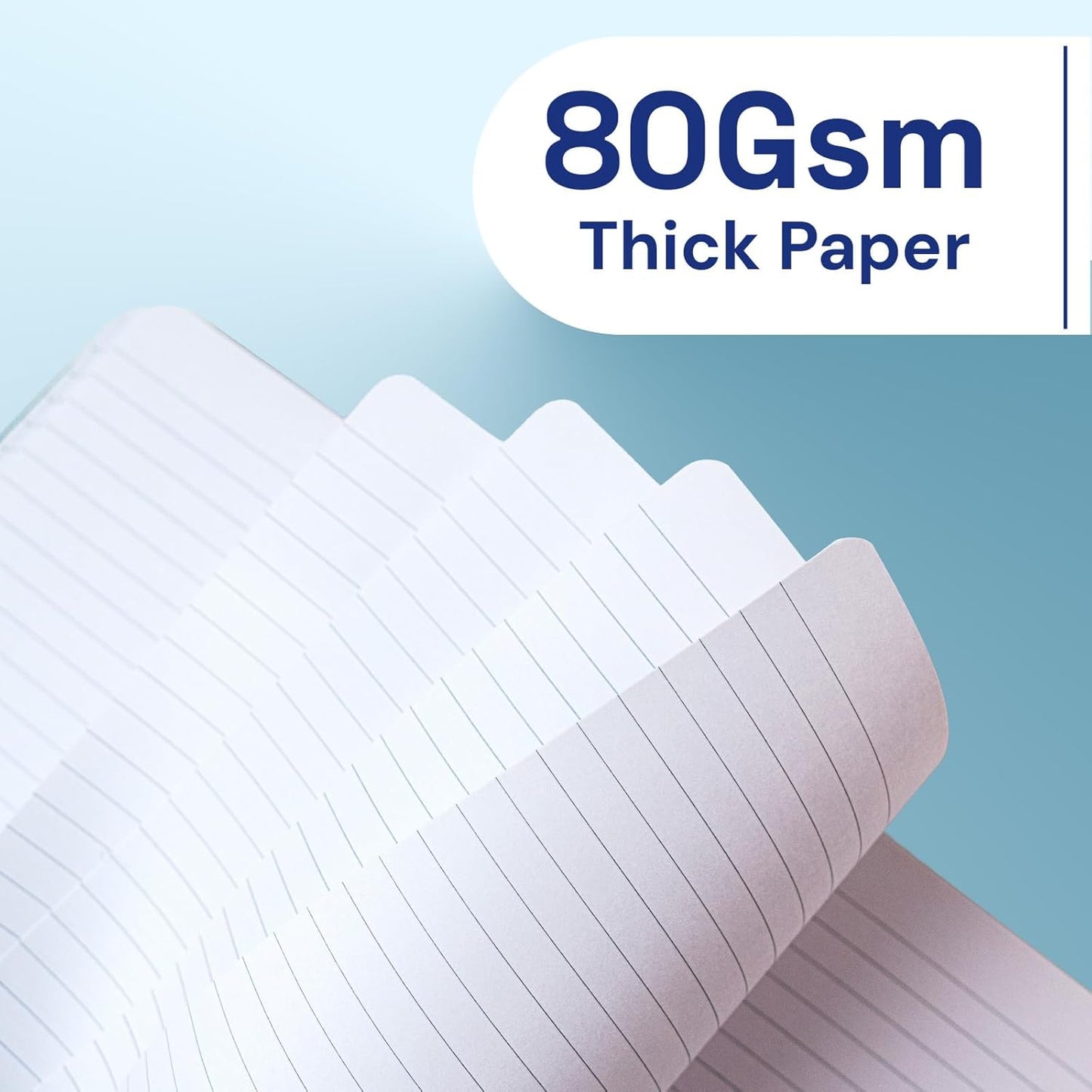 A5 Lined Journal Notebook, 7mm College Ruled Notepad, Journaling for Writing, Work, School, Travel and Note Taking, Hardcover 160 Pages (80 Sheets) 5.79 x 8.3 inches (3 Pack Black)