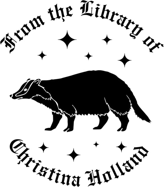 from The Library of Embossers & Stamps for Fantasy Book Readers | Custom Embosser | Custom Stamp | Ex Libris | Elevate Your Fantasy Collection of Stories and Novels (Design 8, Self-Inking Stamp)