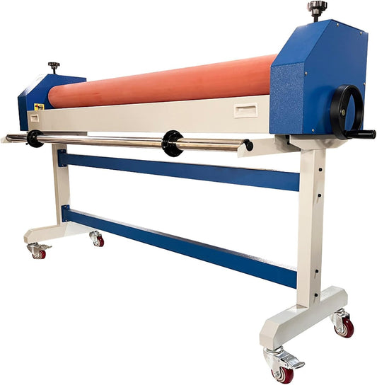51" Manual Cold Laminating Machine Cold Laminator with Single Sided Cold Laminating Function for Commercial Professional Use