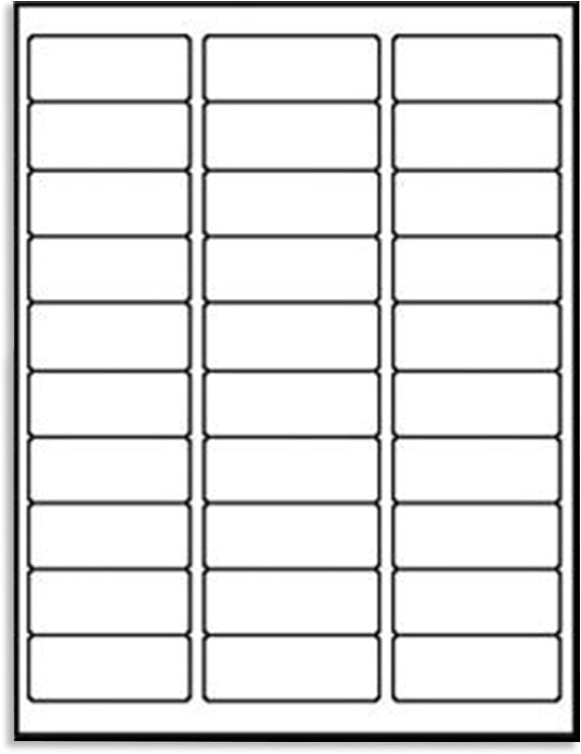 9527 Product 30 up 1 x 2-5/8 Sticker Labels Shipping Address Labels 500 Sheets SKU Labels for Laser/Ink Jet Printer,Total 15000 Labels