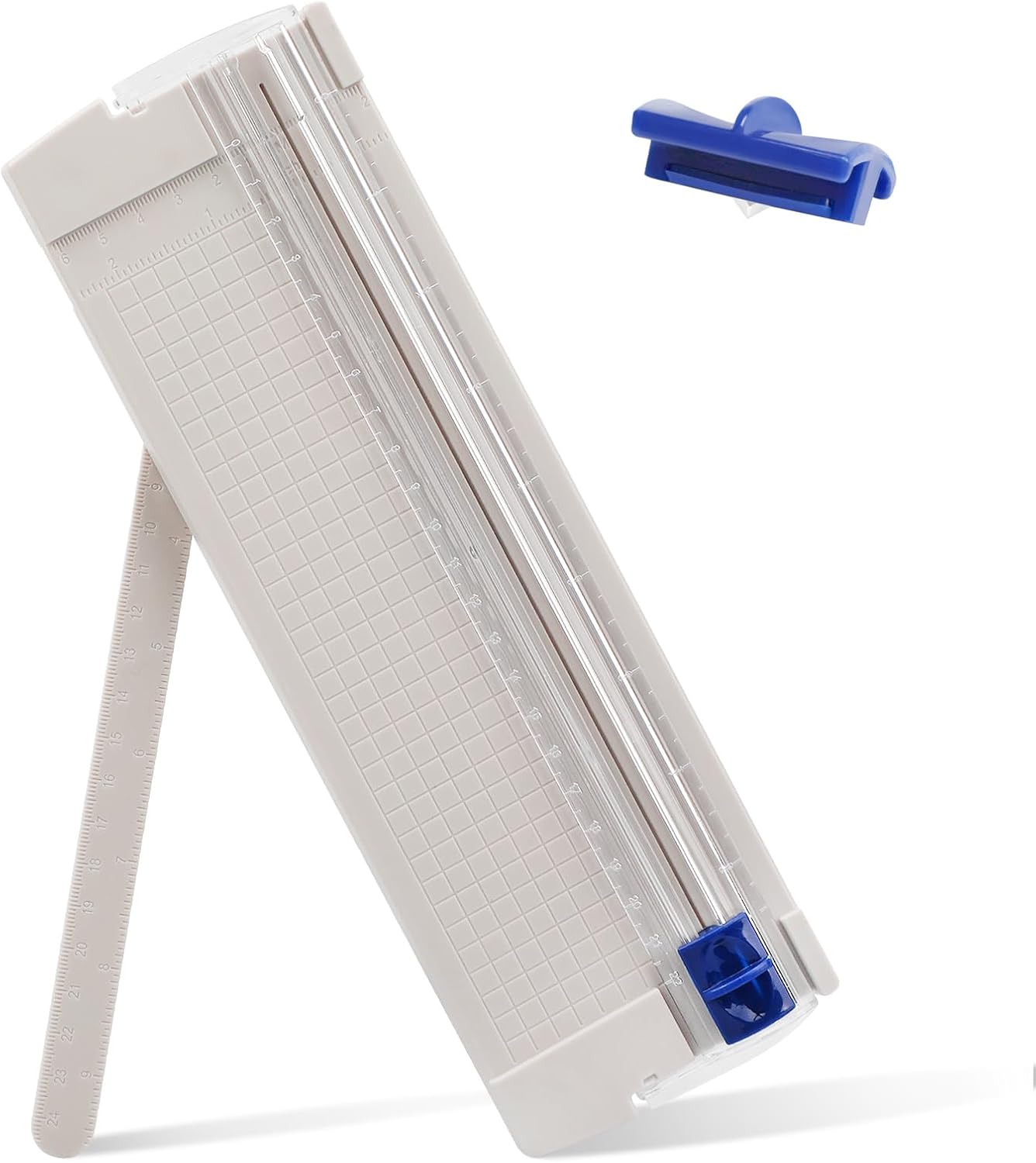 Mini Paper Cutter, Straight Small Paper Trimmer with Side Ruler for Scrapbooking Craft, Paper, Coupon, Label, Cardstock