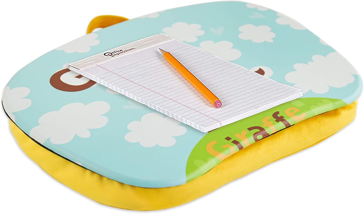 Pets Lap Desk - Lapdesk Fits up to 11.6 Inch laptops - Drawing Table and Craft Desk (1-Giraffe)
