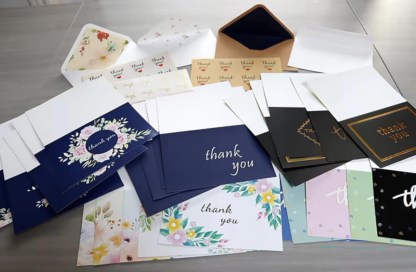 100pcs custom business cards thank you cards with logo picture 300gsm coated paper laminate two-sided printed (style 8)