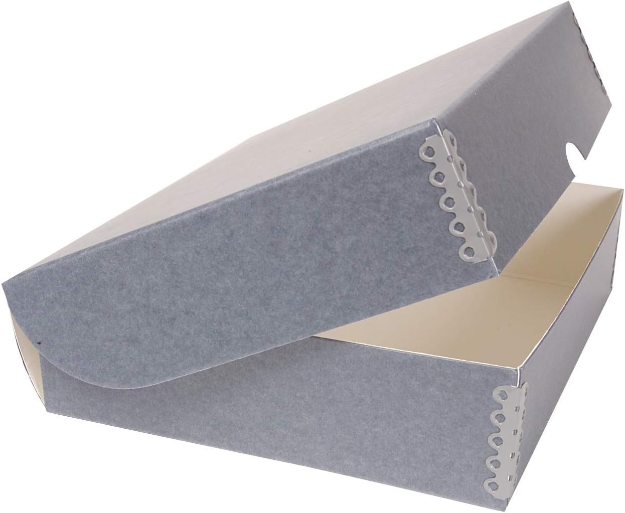 Gaylord Archival Blue/Grey Clamshell Preservation Box - 10 1/4W x 12 1/4L x 3" H