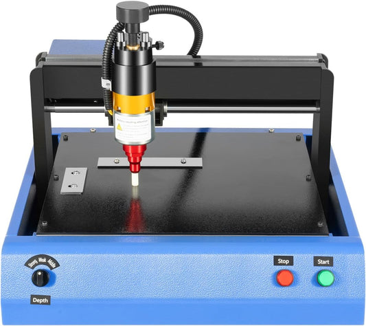 110V 400W Electric Metal Marking Machine, Desktop Metal Engraving Machine, Marking Machine for Metal or Hard Plastic Signs, Marking Depth 0.05mm-1mm, 2in/s