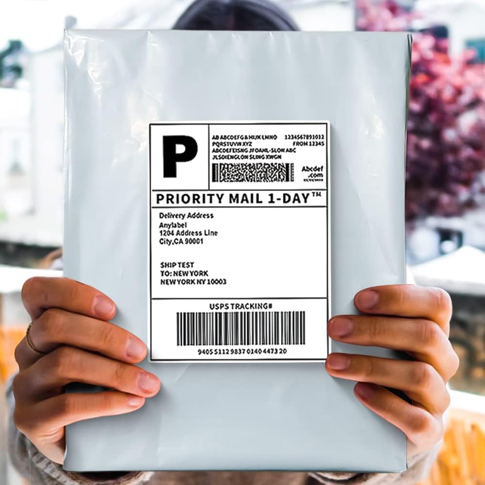 POLYSELLS 500 Pack 10x13 Inch Poly Mailers Shipping Envelopes, Strong Adhesive Sealing, Waterproof, and Tear-resistant Postal Mailing Bags for Clothing, Books, and Accessories White