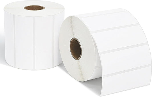 ESSENTIAL 3"x1" Direct Thermal Barcode Labels, Shipping Labels, Compatible with Arkscan & Zebra Label Printers, 1400 Label of Roll (2 Rolls)