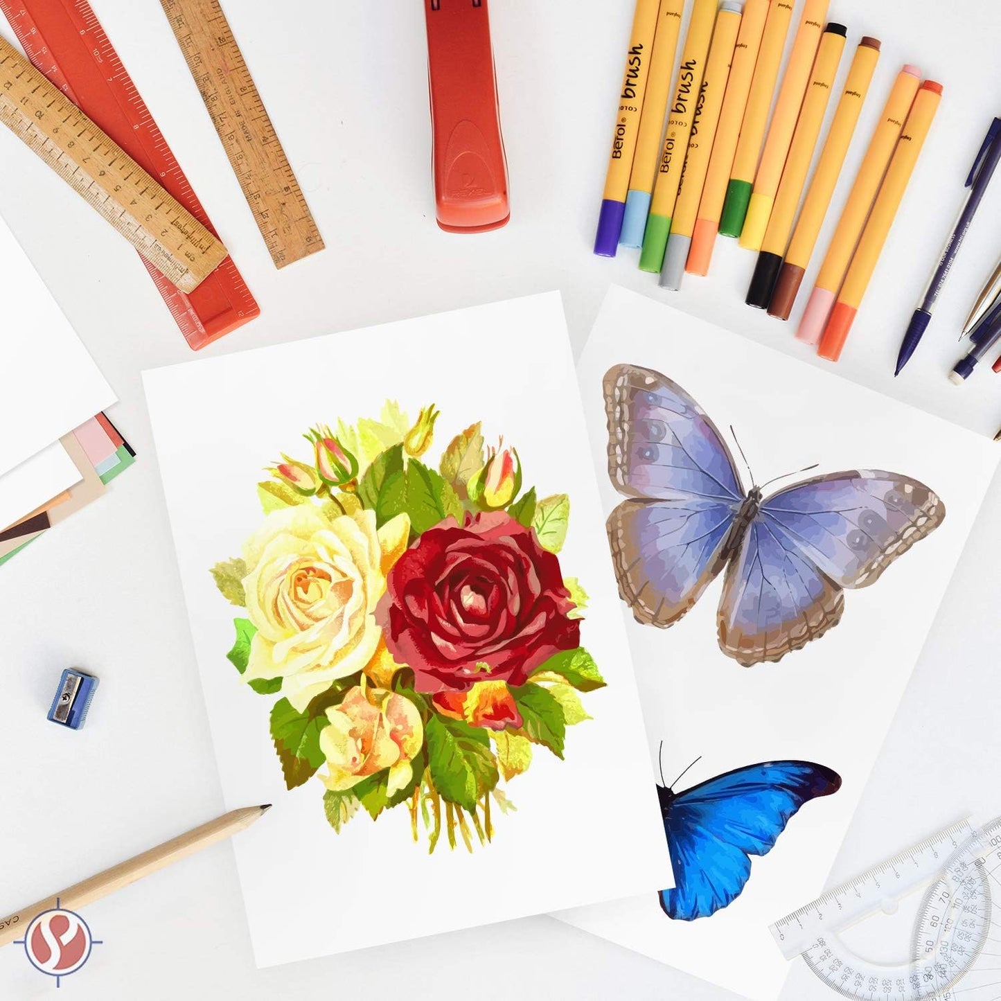 A5 Premium White Cardstock| For Copy, Printing, Writing | 5.83" x 8.27" inches (148 x 210 mm - Half of A4) | Full ream of 100 Sheets | 65lb