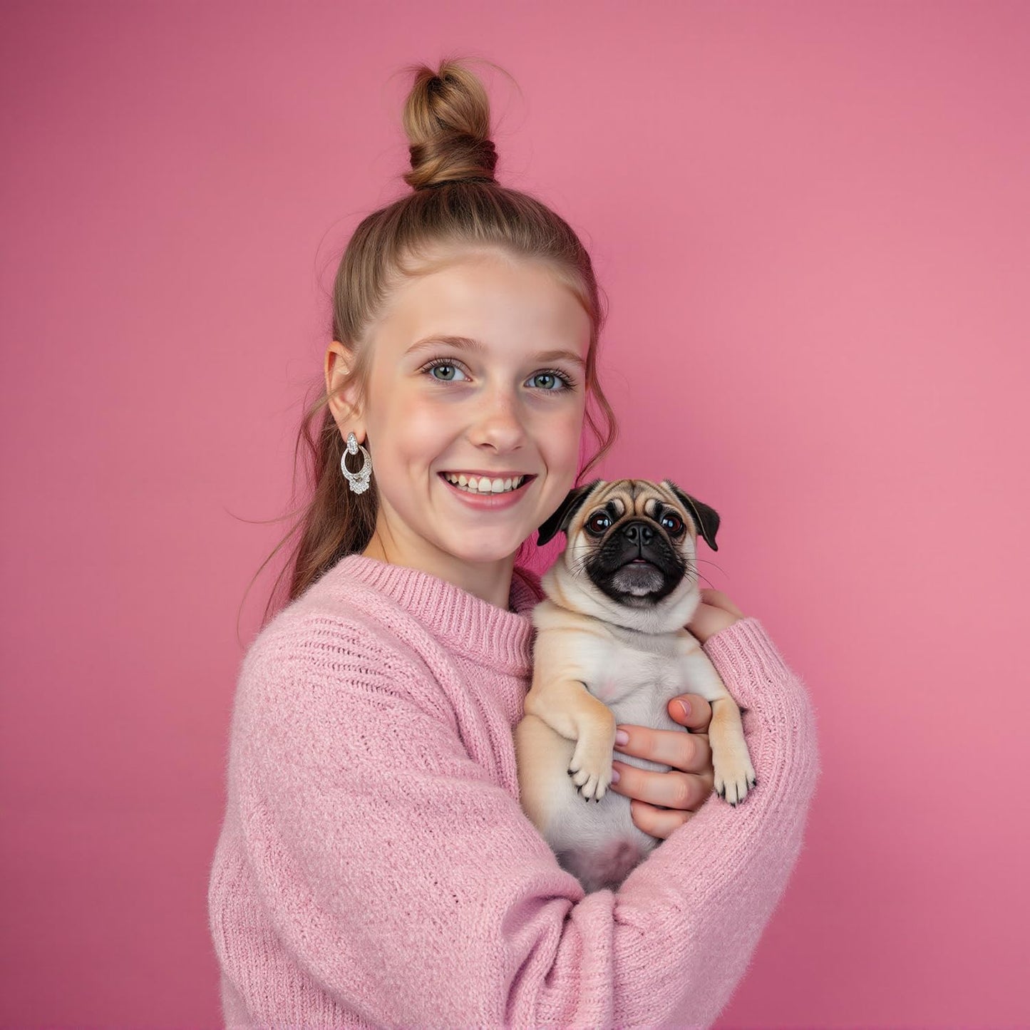 Kate Seamless Paper Backdrop for Photography Solid Pink Backdrop Paper (53''x16.4' Baby Pink)