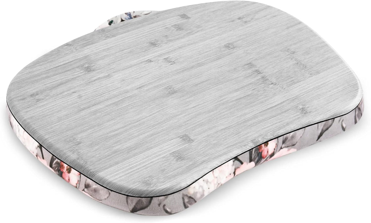 Lap Laptop Desk - Portable Lap Desk with Pillow Cushion, Fits up to 15.6 inch Laptop for Home Office Students Use as Computer Laptop Stand, Book Tablet(1-Light Grey)