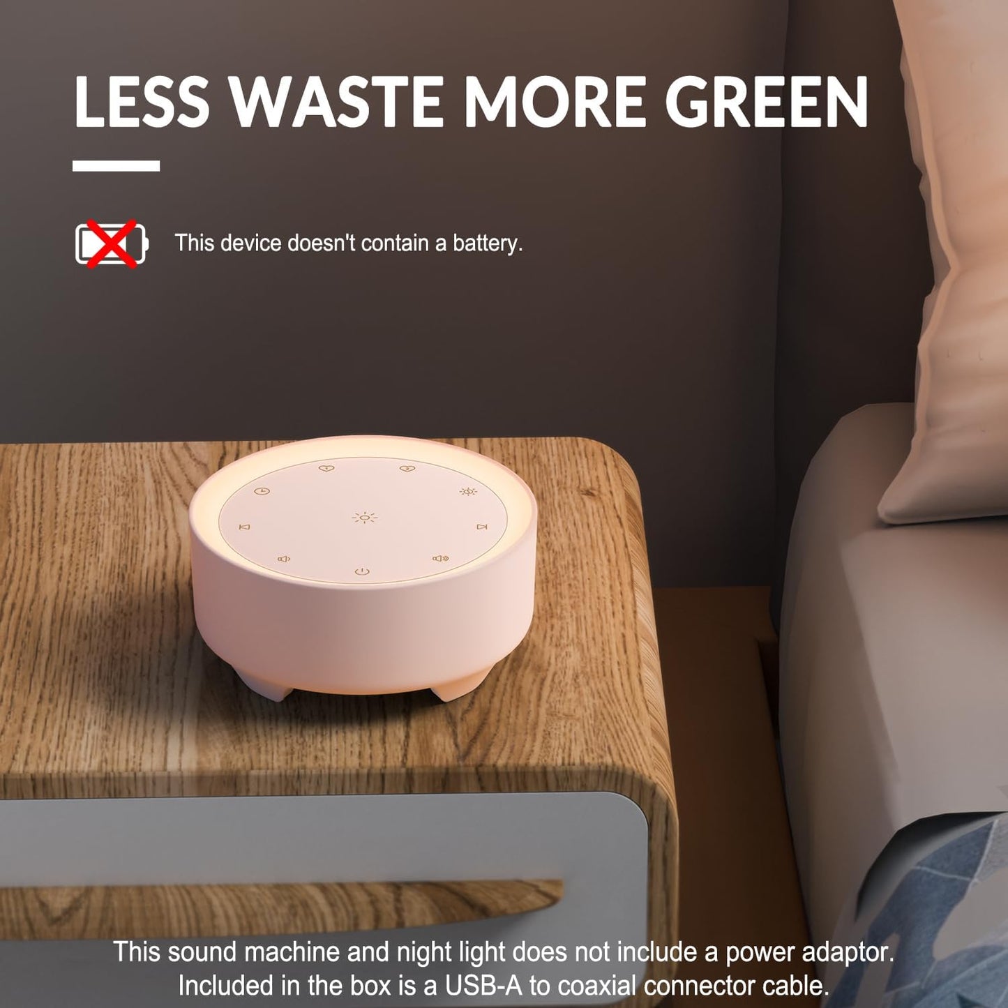 Kipcush Sound Machine & Night Light for Adults, Baby, Kids. White Noise Machine with 20 Soothing Sleep Sounds. Small Size & Portable Design for Bedroom, Office, Travel. Favorites Buttons, Timer（Pink）