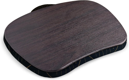 Lap Laptop Desk - Portable Lap Desk with Pillow Cushion, Fits up to 15.6 inch Laptop for Home Office Students Use as Computer Laptop Stand, Book Tablet(1-Dark Grey)