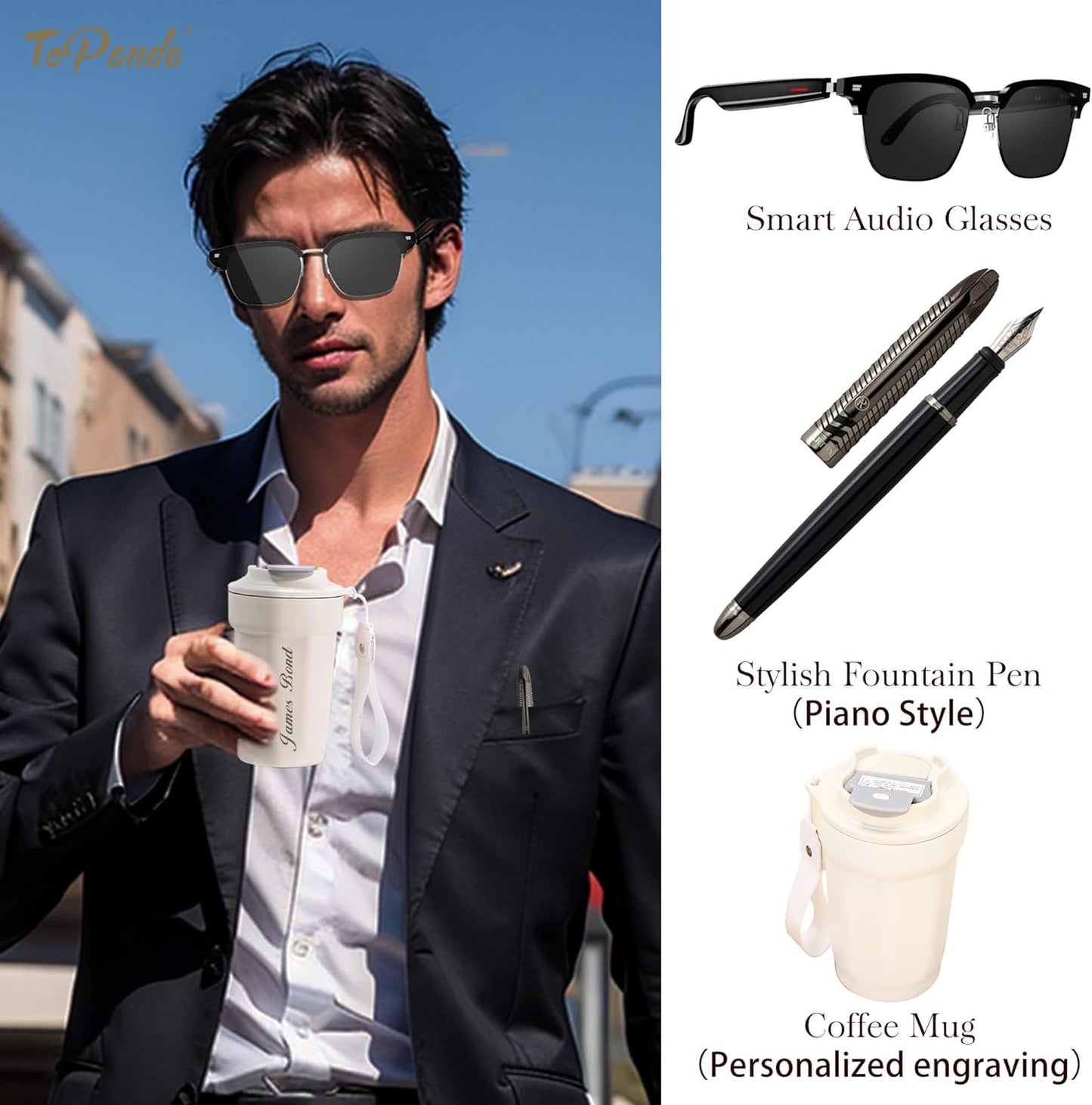 Stylish Fountain Pen : Luxury,Elegant,Germany F Fine Nib, Gift for Men & Women, Professional, Executive, Metal, Gift Box. –Free Engraving (Black (Piano Style)),14cmx1.2cm(AT-F4CARBON-1)