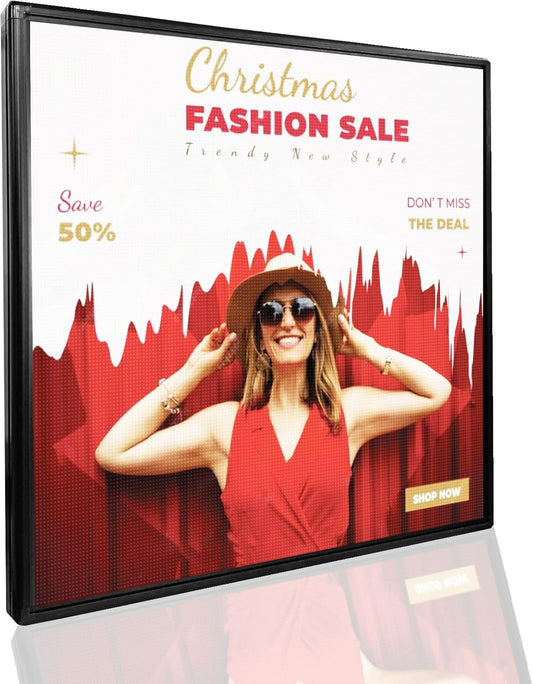 P6 Outdoor Full Color 40'' x 40'' Scrolling LED Display Digital Signage For HD images and HD Video led Sign Electronic Message Board With High Brightness For Store Advertising