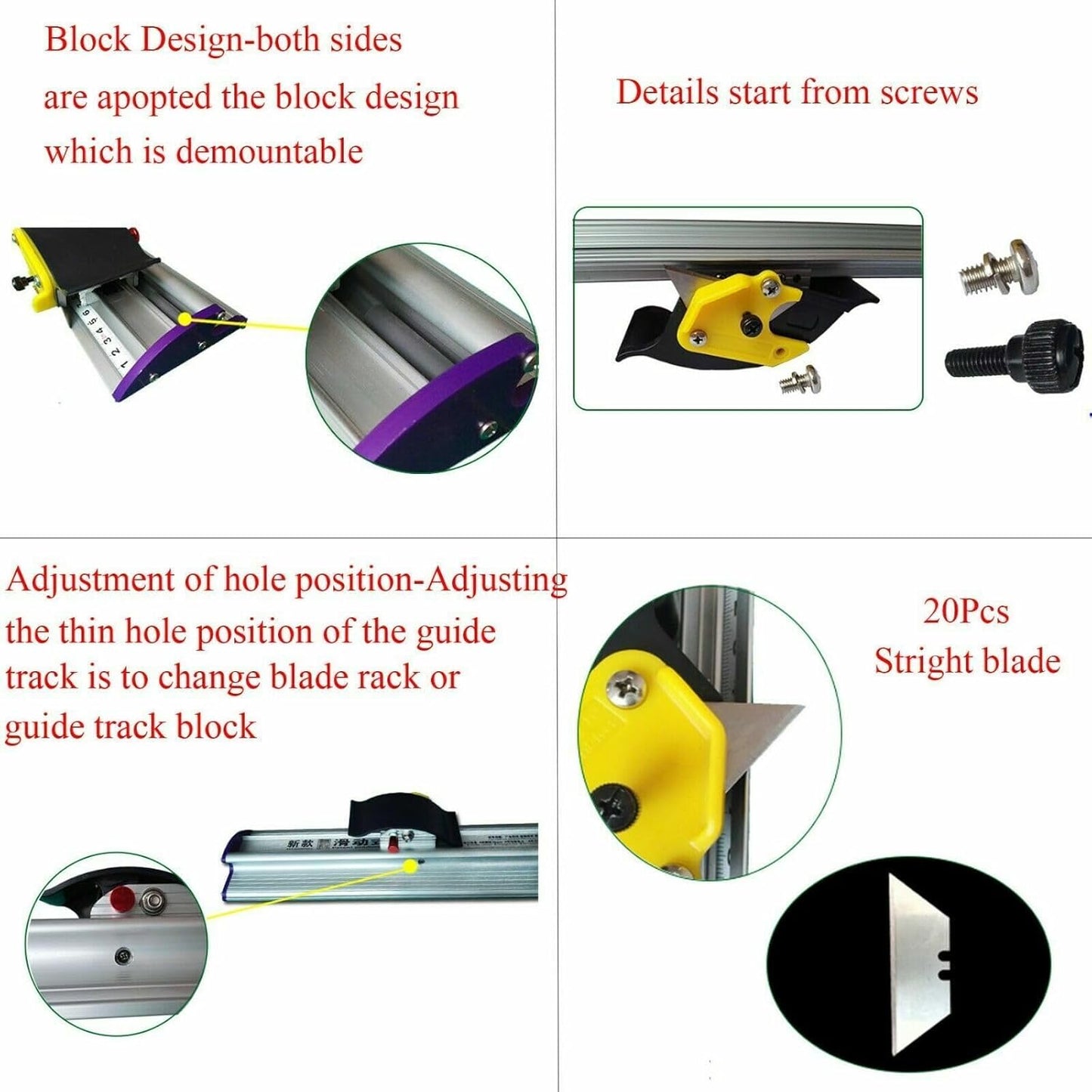 Manual Sliding KT Board Paper Trimmer, Photo PVC PET Cutter with Ruler (79"=2000mm)